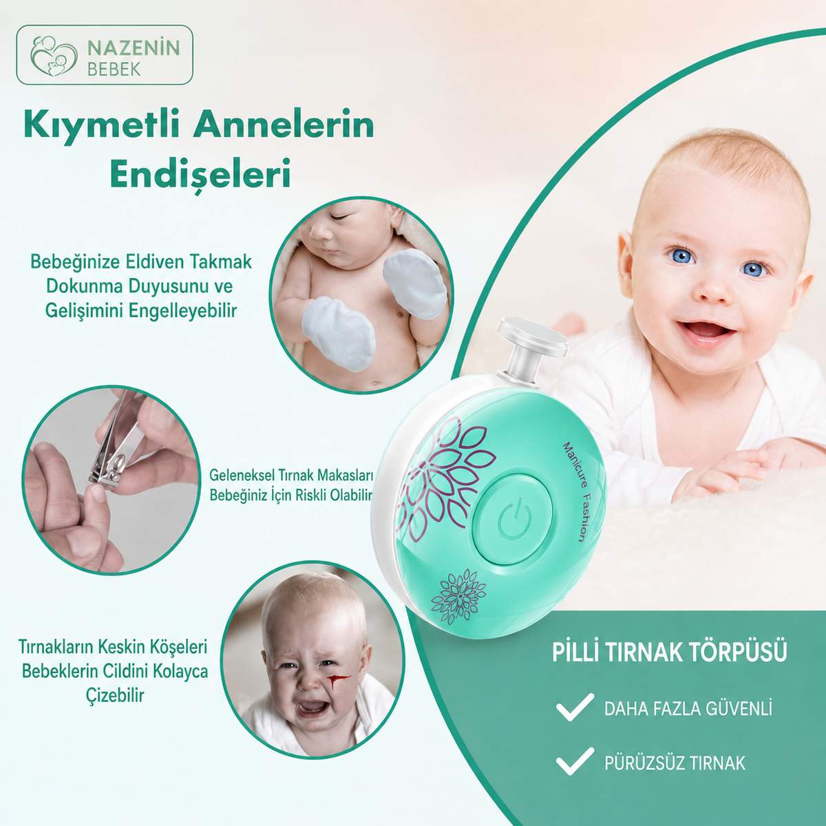 Pilli Tırnak Makası