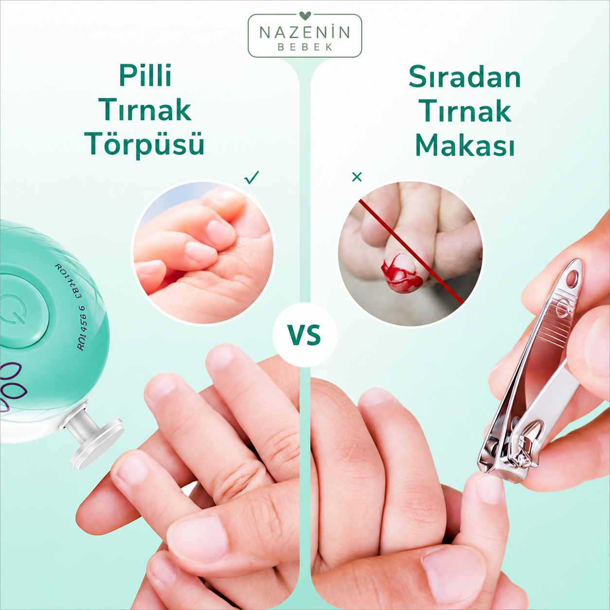 Pilli Tırnak Makası