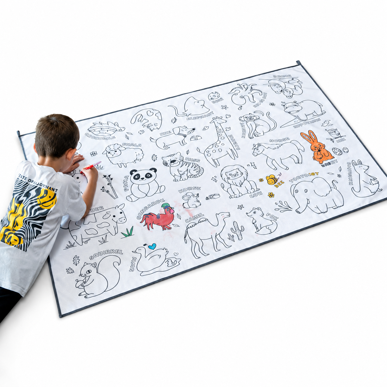 Yıkanabilir Boyama Oyun Halısı 100×150 cm