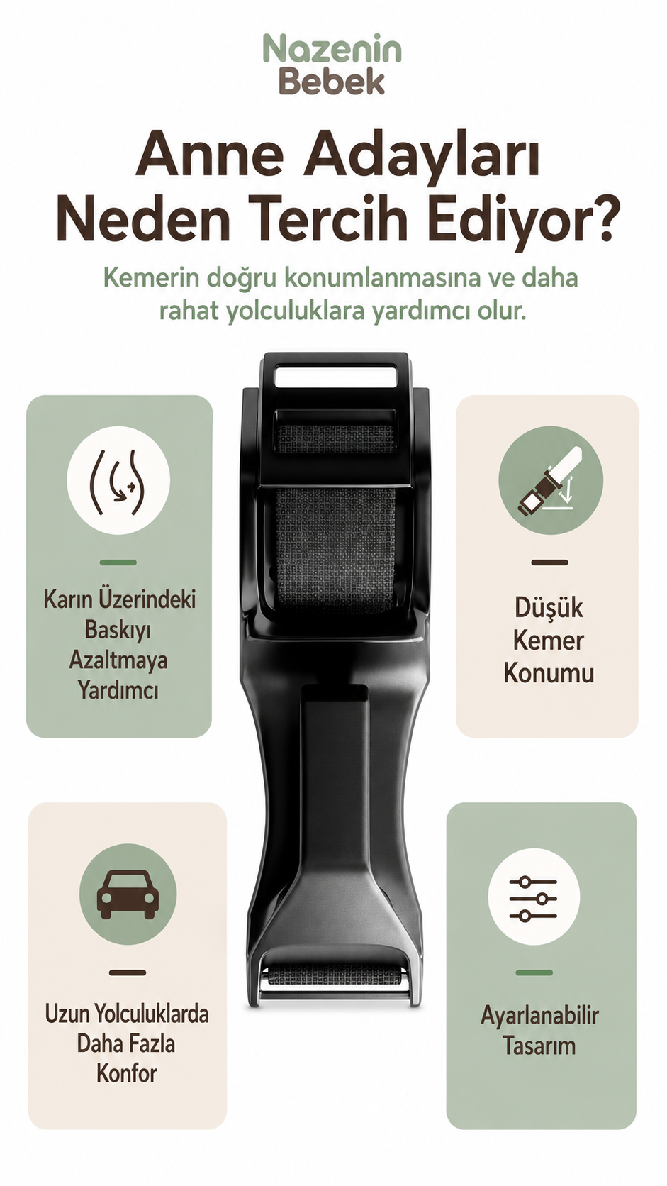 Hamile Emniyet Kemeri – Anne ve Bebek Koruyucu