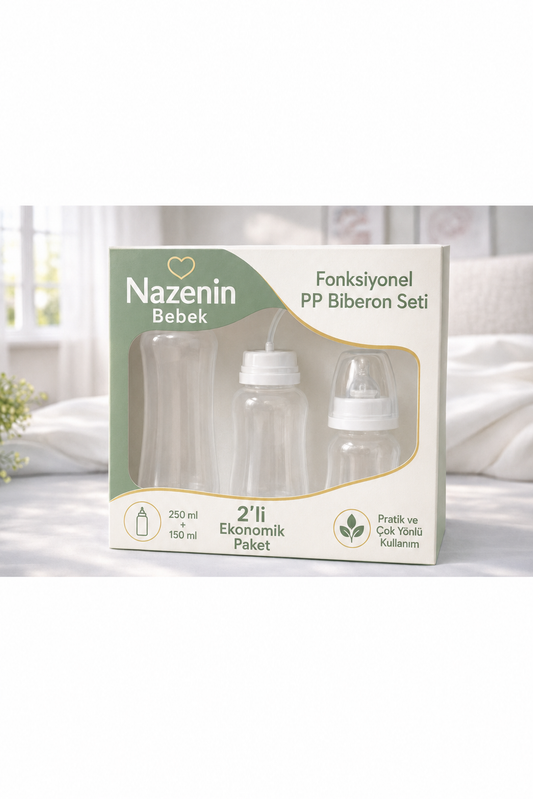 Fonksiyonel Akıllı Biberon Seti – 150 ml & 250 ml
